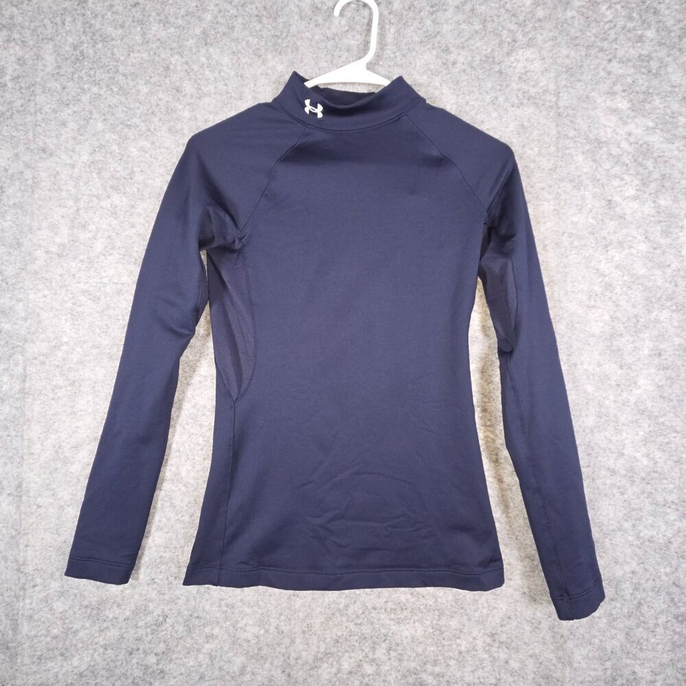 Under Armour Fitted Long Sleeve Pullover Baselayer Blue Size XS